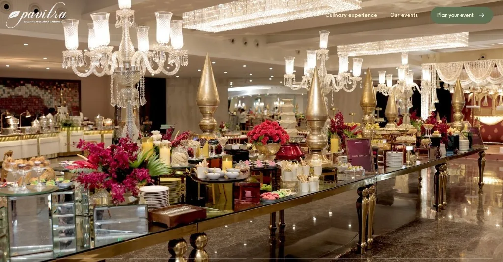 Pavitra Catering website preview